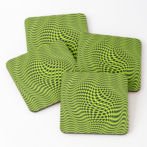 Item preview, Abstract Trippy Art -Green Illusion Pattern designed and sold by NoelNimmad.