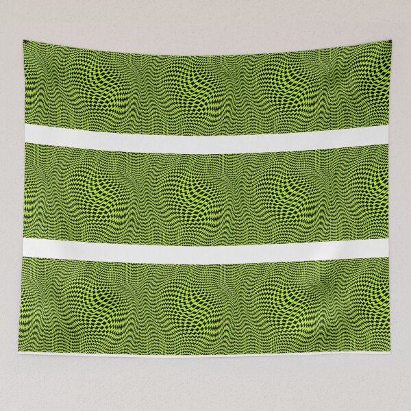 Item preview, Abstract Trippy Art -Green Illusion Pattern designed and sold by NoelNimmad.