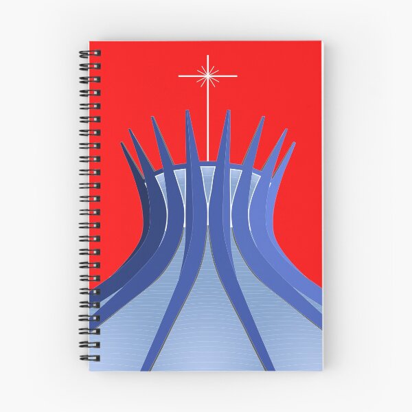 Item preview, Cathedral of Brasília Print, Brutalist Print, Brazil, Oscar Niemeyer , Print, Church, Illustration, Brutalist Architecture, Architecture Print, Socialist designed and sold by sketchingarchi.