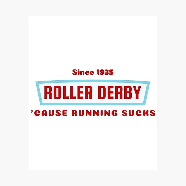 Item preview, Roller Derby - 'cause running sucks - Diner Sign designed and sold by RollerDerbyLoot.
