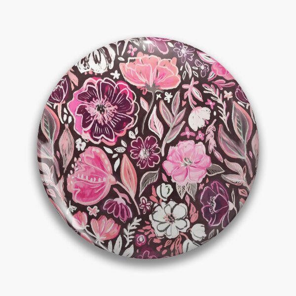 Item preview, Pink and Purple Scruffy Small Scale Floral designed and sold by micklyn.