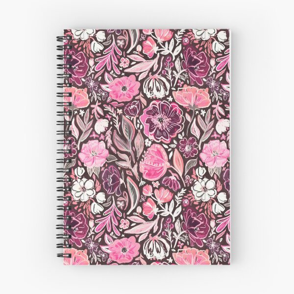 Item preview, Pink and Purple Scruffy Small Scale Floral designed and sold by micklyn.