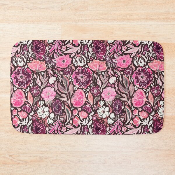 Item preview, Pink and Purple Scruffy Small Scale Floral designed and sold by micklyn.