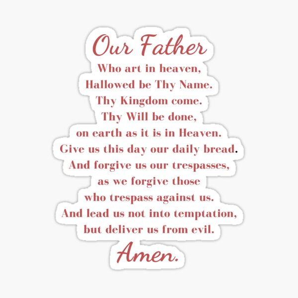 The Lord's Prayer Sticker Sheets — Illustrated Ministry