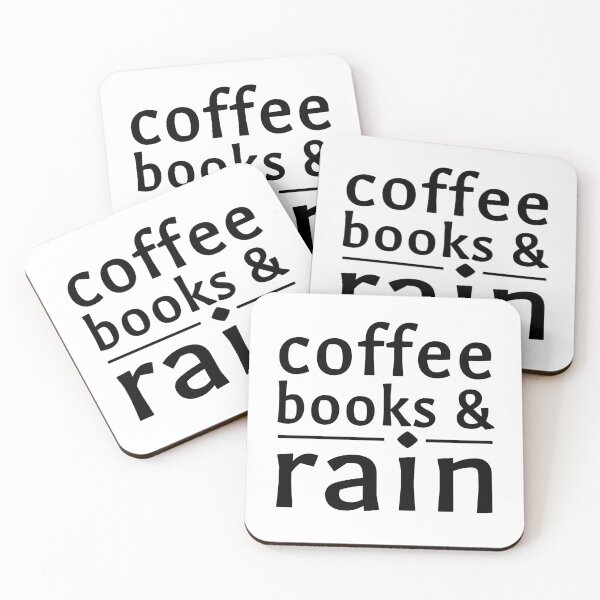 Item preview, Coffee Books Rain Cozy Chill Reading Rest Quote designed and sold by sillyquestions.