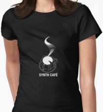 Synth Cafè - White Logo 2016 Women's Fitted T-Shirt
