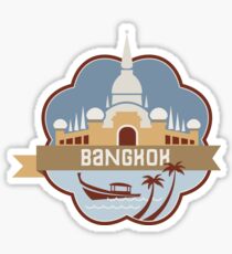 Bangkok Thailand Retro Badge Sticker