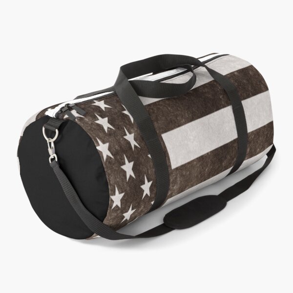 Grunged usa flag Duffle Bag