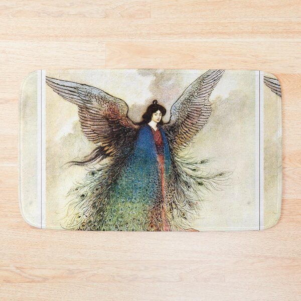 Artikelvorschau, Girl with Peacock feathers from India - Warwick Goble entworfen und verkauft von Vintage Designs +.