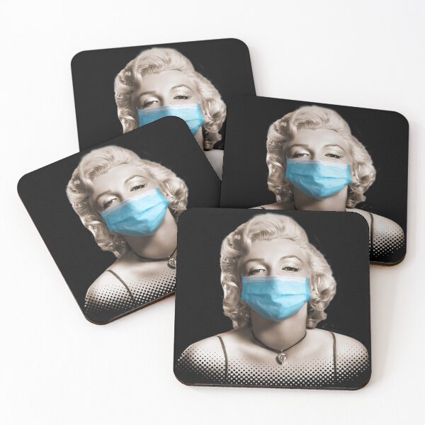 Item preview, Marilyn Monroe waring face maks designed and sold by peterpaz.