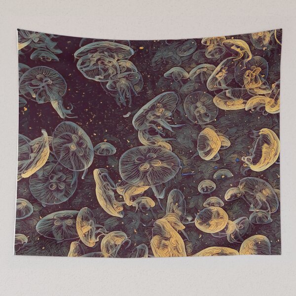 Item preview, GALATHI School of Jellyfish Vintage - Fish designed and sold by Galathi Designs.