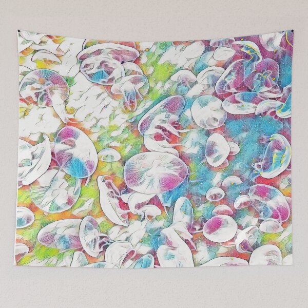 Item preview, GALATHI School of Jellyfish Pink - Fish designed and sold by Galathi Designs.