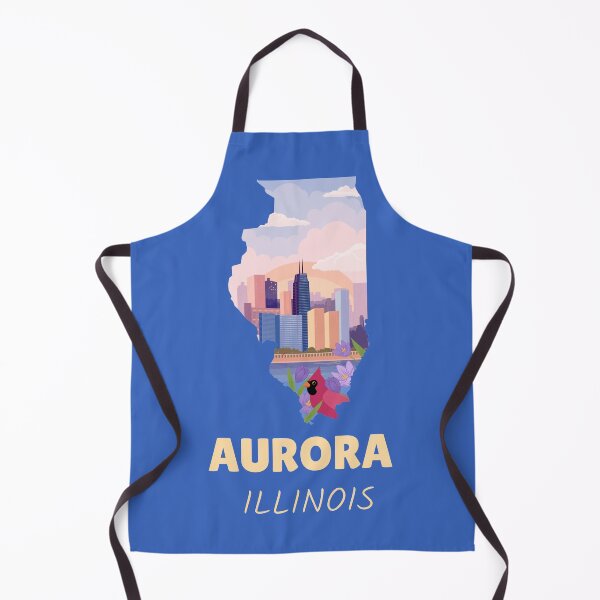 Artikelvorschau, Aurora Illinois Karte entworfen und verkauft von Taumaturgo.
