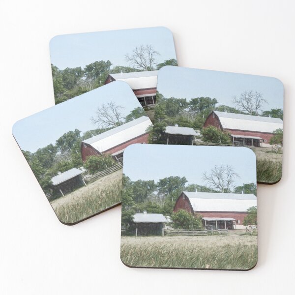 Item preview, Old Red Barn By Stable And Pasture designed and sold by Leslie Montgomery Art.