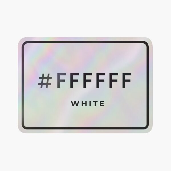 WHITE Hex Code Color #FFFFFF 