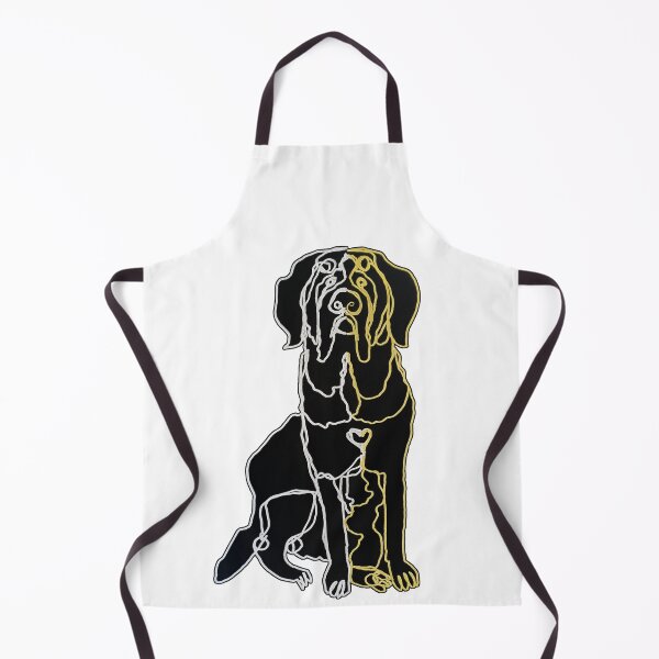Item preview, Saint Bernard ambidextrous line drawing of bernardyn dog designed and sold by orangerinka.