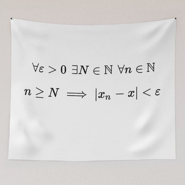 Item preview, formal definition of a limit, sequence version, calculus and math designed and sold by NoetherSym.