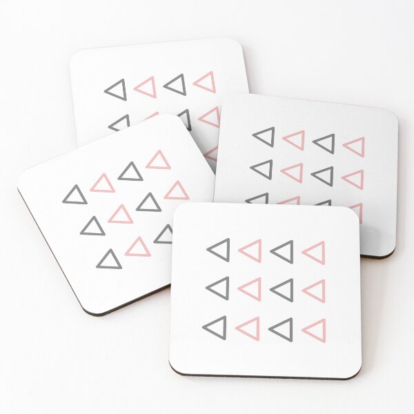 Item preview, Dusky Pink and Grey Triangle Print designed and sold by jellywobble.