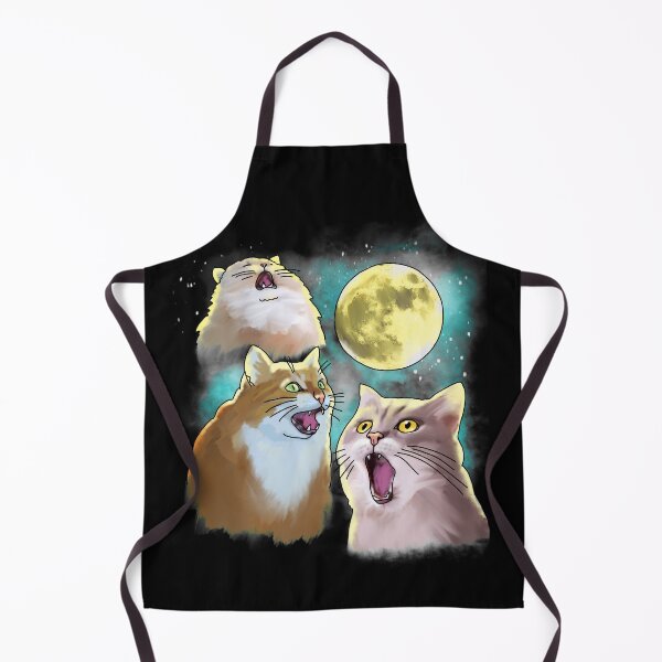 Item preview, Three Cat Moon 3 Wolf Moon Funny Parody designed and sold by okpinsArtDesign.