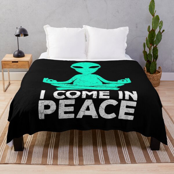 Item preview, Funny alien comes in peace designed and sold by Mila1946.