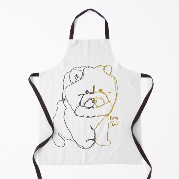 Item preview, Pom chow dog ambidextrous line drawing designed and sold by orangerinka.