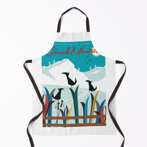 Item preview, Grands Montets ski poster designed and sold by GAGodel.