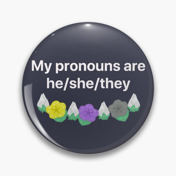Item preview, He/She/They Enby Flower Print designed and sold by Rain Gardens.