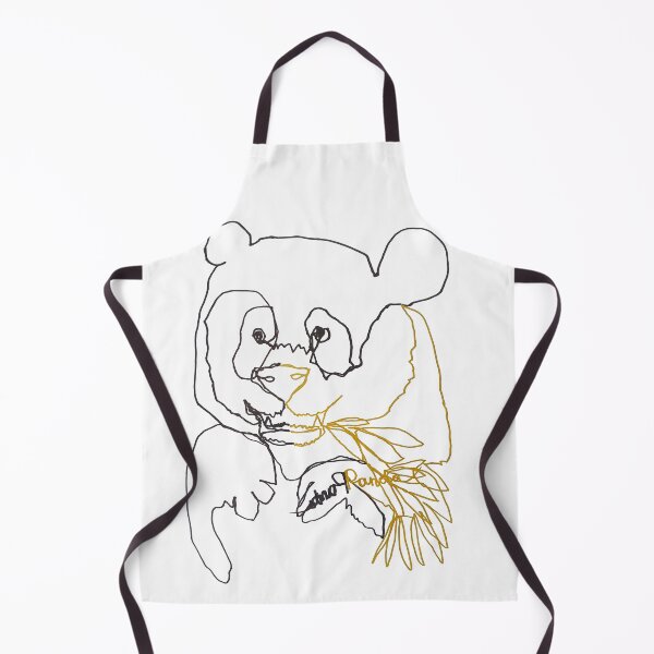 Item preview, Panda bamboo ambidextrous line drawing designed and sold by orangerinka.