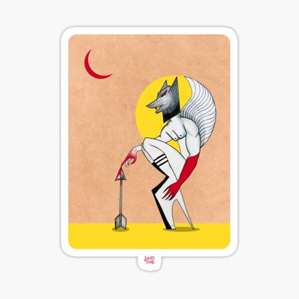 Cazador de Cupidos Pegatina