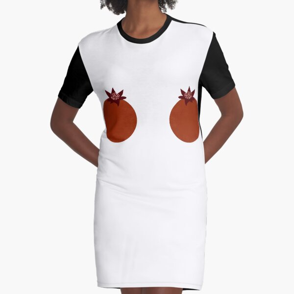 Pomegranate Graphic T-Shirt Dress