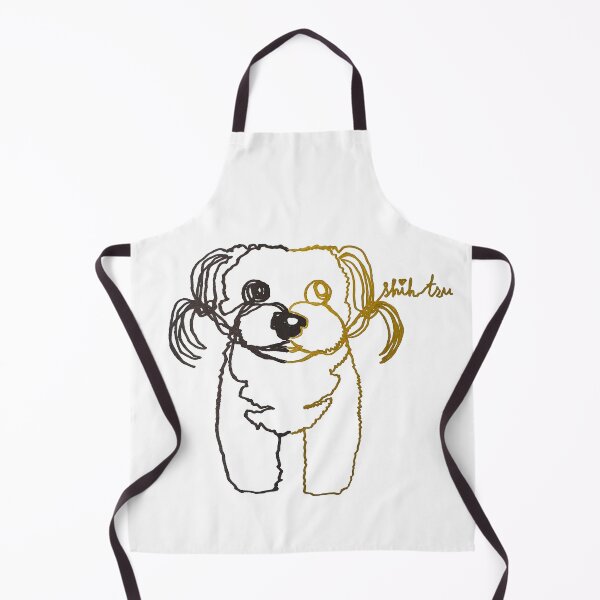Item preview, Shih tzu dog ambidextrous line drawing designed and sold by orangerinka.