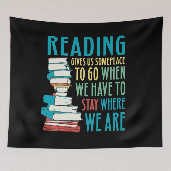 Item preview, Reading Quote Book Lover Imagination Escapism Cute Inspirational Slogan designed and sold by sillyquestions.