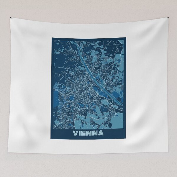 Item preview, Vienna - Austria Peace City Map designed and sold by tienstencil.