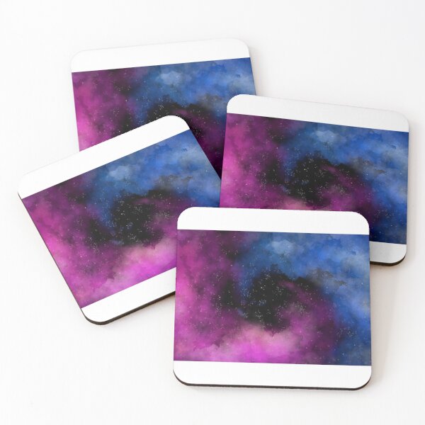 Item preview, Colorful watercolor spiral nebula galaxy background designed and sold by Shopp' in.