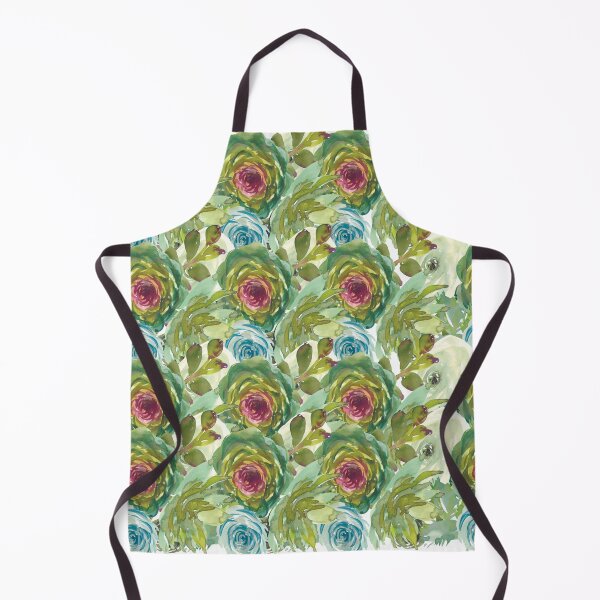 Item preview, SUCCULENT FLORAL, WARM TURQUOISE, GREEN RUSTY RED designed and sold by wildwhimsical.