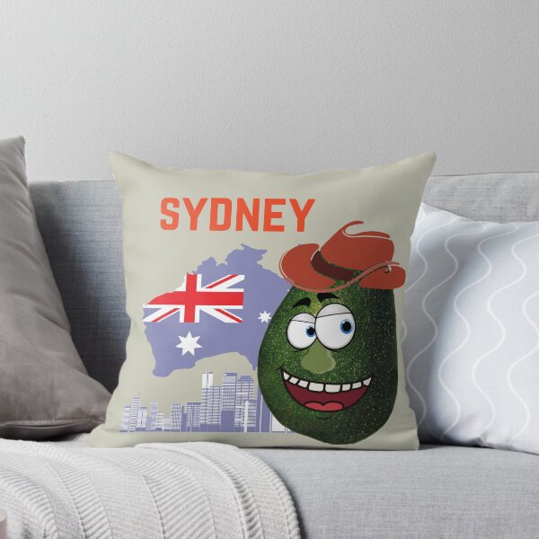Item preview,   Scared Angry Avocado Travel Around The World - Australia - Vegan Vegetarian Funny  designed and sold by ezele.