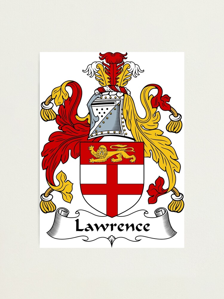 “Lawrence Coat of Arms / Lawrence Family Crest” Photographic Print by