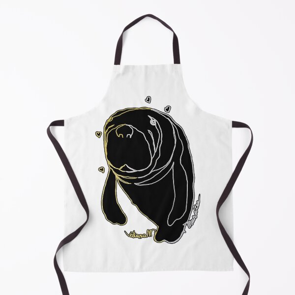 Item preview, Manatee ambidextrous line drawing designed and sold by orangerinka.