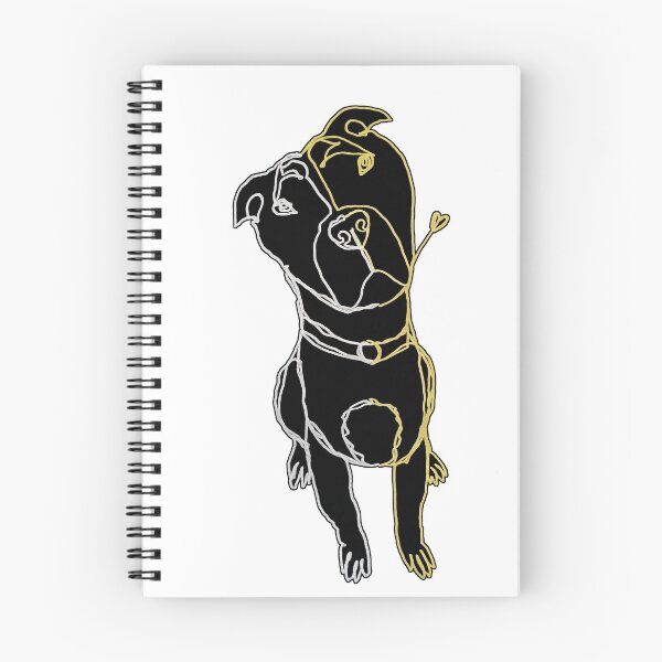 Item preview, Pit bull ambidextrous line drawing  designed and sold by orangerinka.