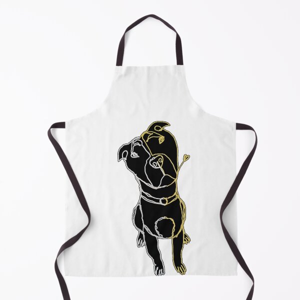 Item preview, Pit bull ambidextrous line drawing designed and sold by orangerinka.
