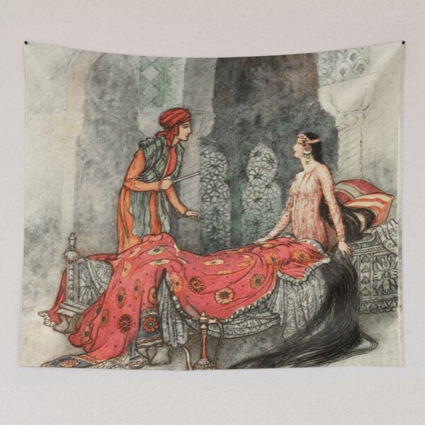 Item preview, Waking the Sleeping princess  - Warwick Goble designed and sold by Vintage Designs +.