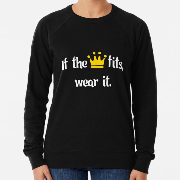 Ranboo Minecraft - If the crown fits 1 Lightweight Sweatshirt
