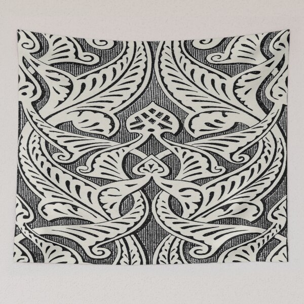 Item preview, Alhambra black and white pattern designed and sold by dreamofdenim.