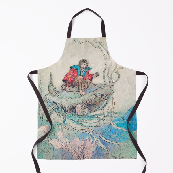 Item preview, The Monkey King vintage illustration - Warwick Goble designed and sold by Vintage Designs +.