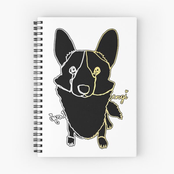 Item preview, Corgi ambidextrous line drawing  designed and sold by orangerinka.