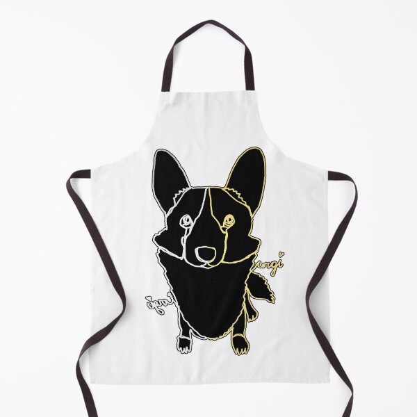 Item preview, Corgi ambidextrous line drawing designed and sold by orangerinka.