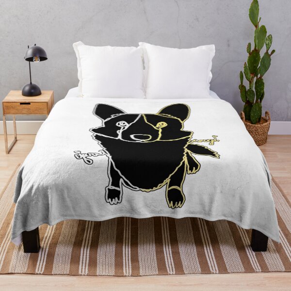 Item preview, Corgi ambidextrous line drawing  designed and sold by orangerinka.