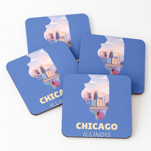 Item preview, Chicago Illinois Map designed and sold by Taumaturgo.
