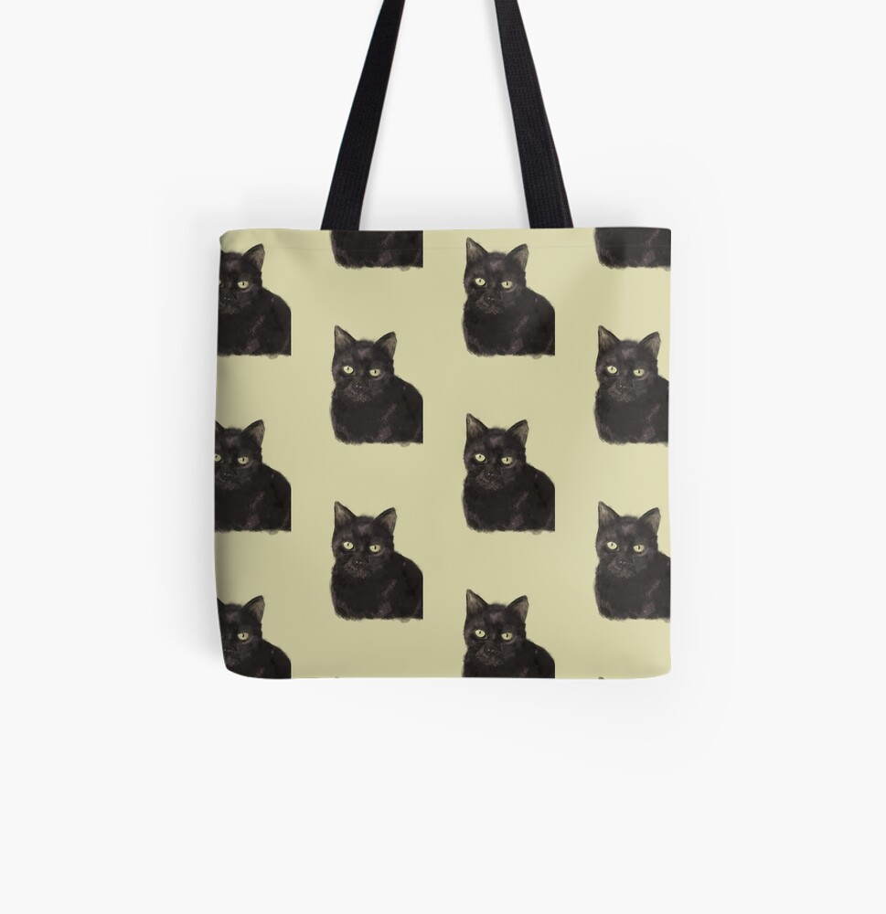 Custom-Designed Illustrations  Illustration, Black cat bag