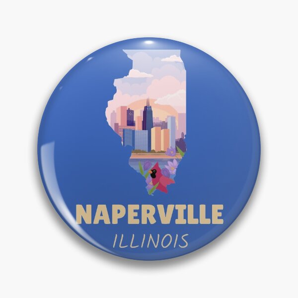Artikelvorschau, Naperville Illinois Karte entworfen und verkauft von Taumaturgo.
